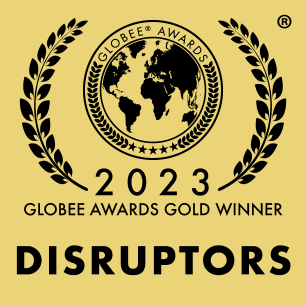 2023 Golden Globee Disruptor logo 2023 Golden Globee Disruptor logo