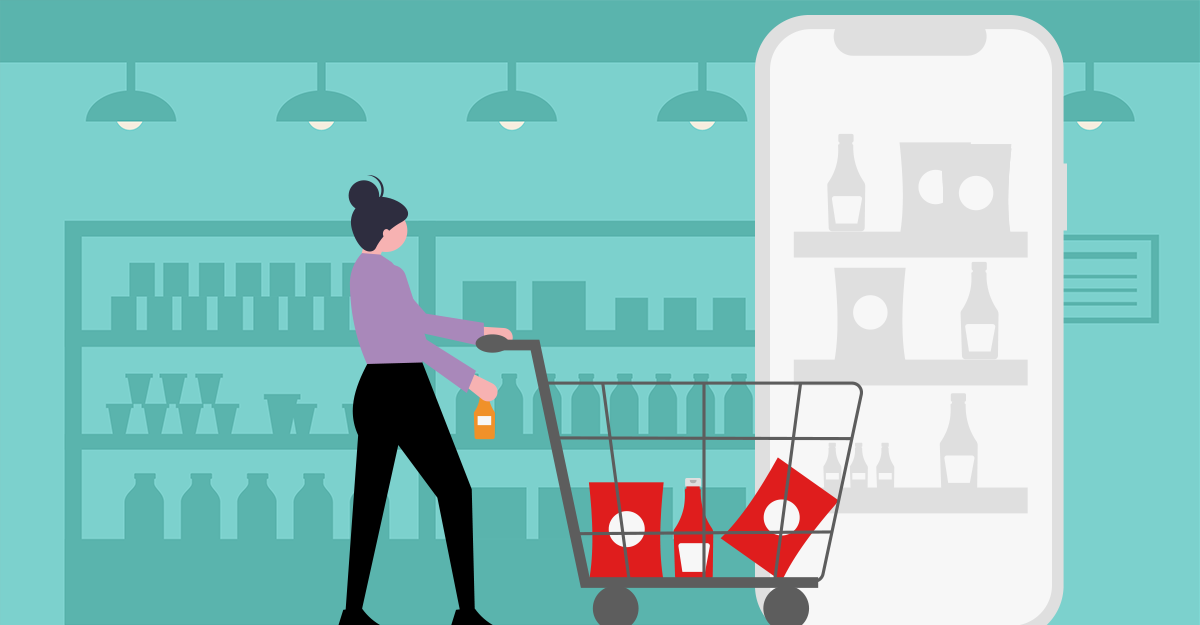 drawing of a woman pushing a shopping cart drawing of a woman pushing a shopping cart