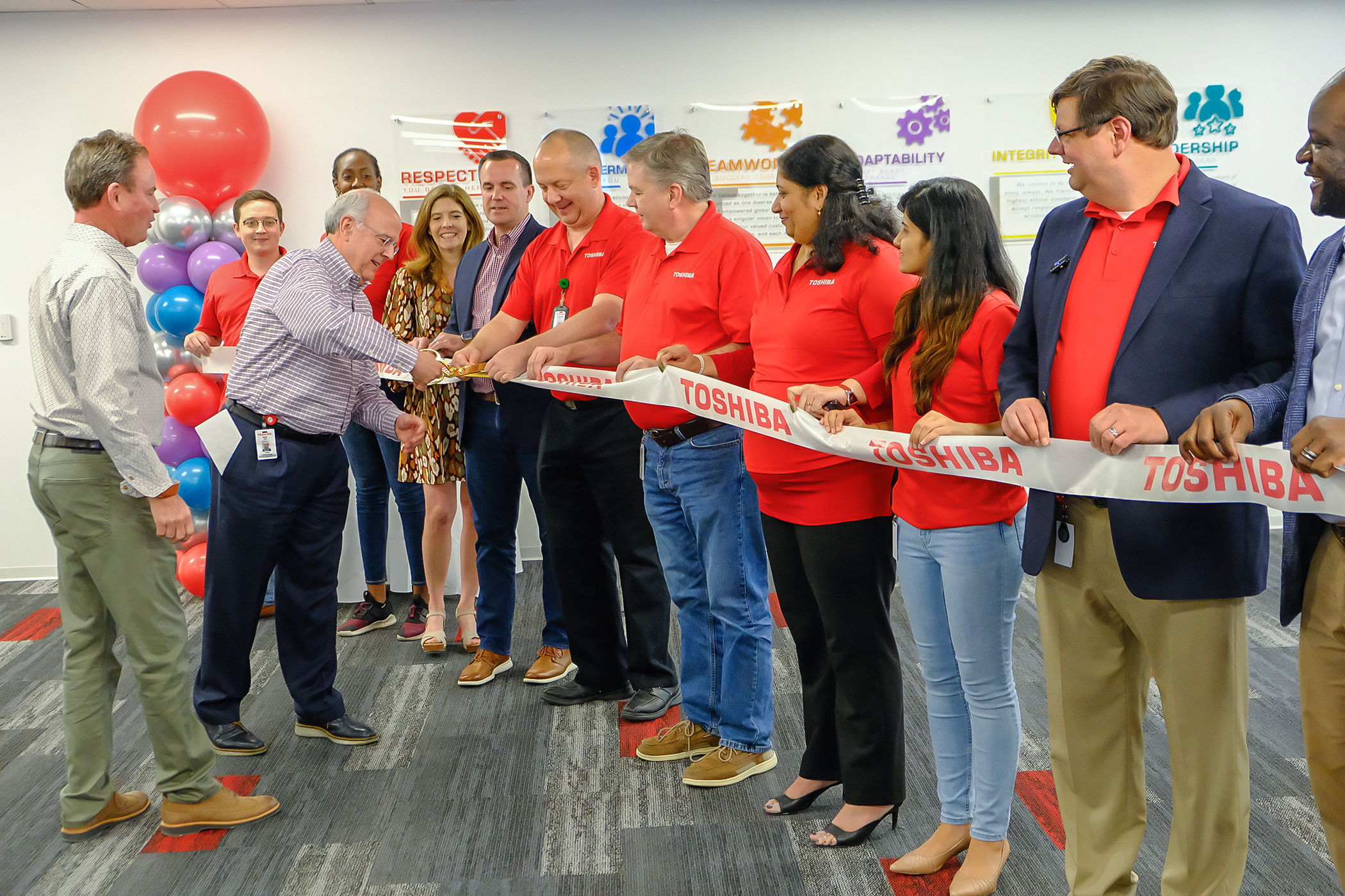 Command Center ribbon cutting Command Center ribbon cutting